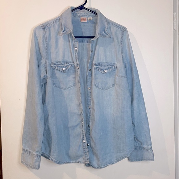 Canyon River Blues Tops - Denim button up shirt